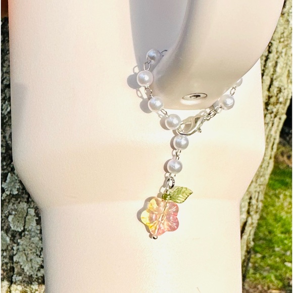 Floral Stanley Cup Accessories Floral Stanley Charm Floral Tumbler Charm - Picture 5 of 13